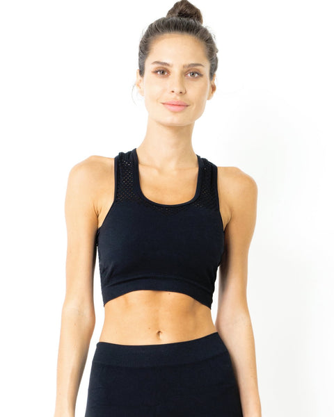 SALE! 50% OFF! Milano Seamless Set - Leggings & Sports Bra - Black [MADE IN ITALY]